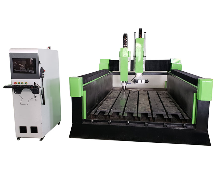 Two heads stone graving machine